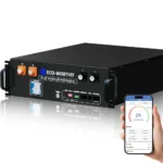 ECO-WORTHY Batería de litio LiFePO4 de 48 V 100 Ah con Bluetooth | UL1973 y UL9540A y CEC | Batería de rack de servidor de 5120 Wh para almacenamiento de energía solar, energía de respaldo en el hogar